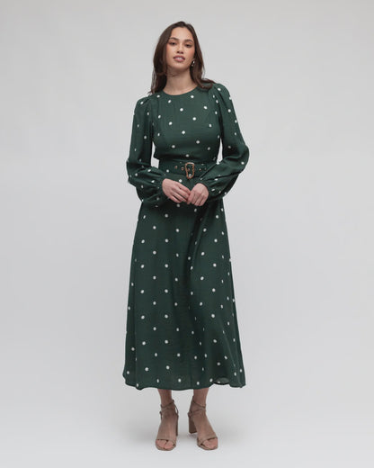 Dotted Delight Midi Dress