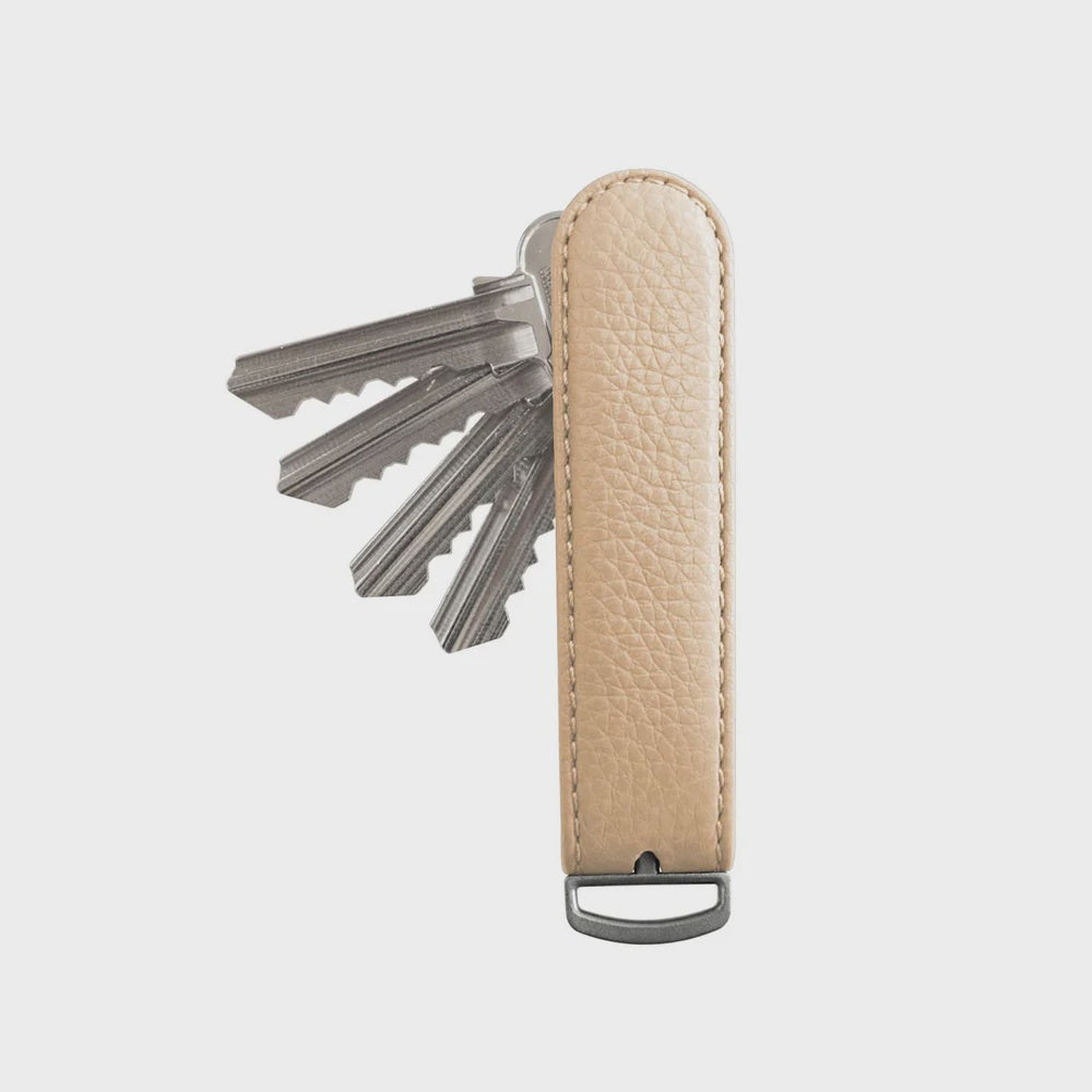Jibbon Italian Leather Key Organiser - Dune