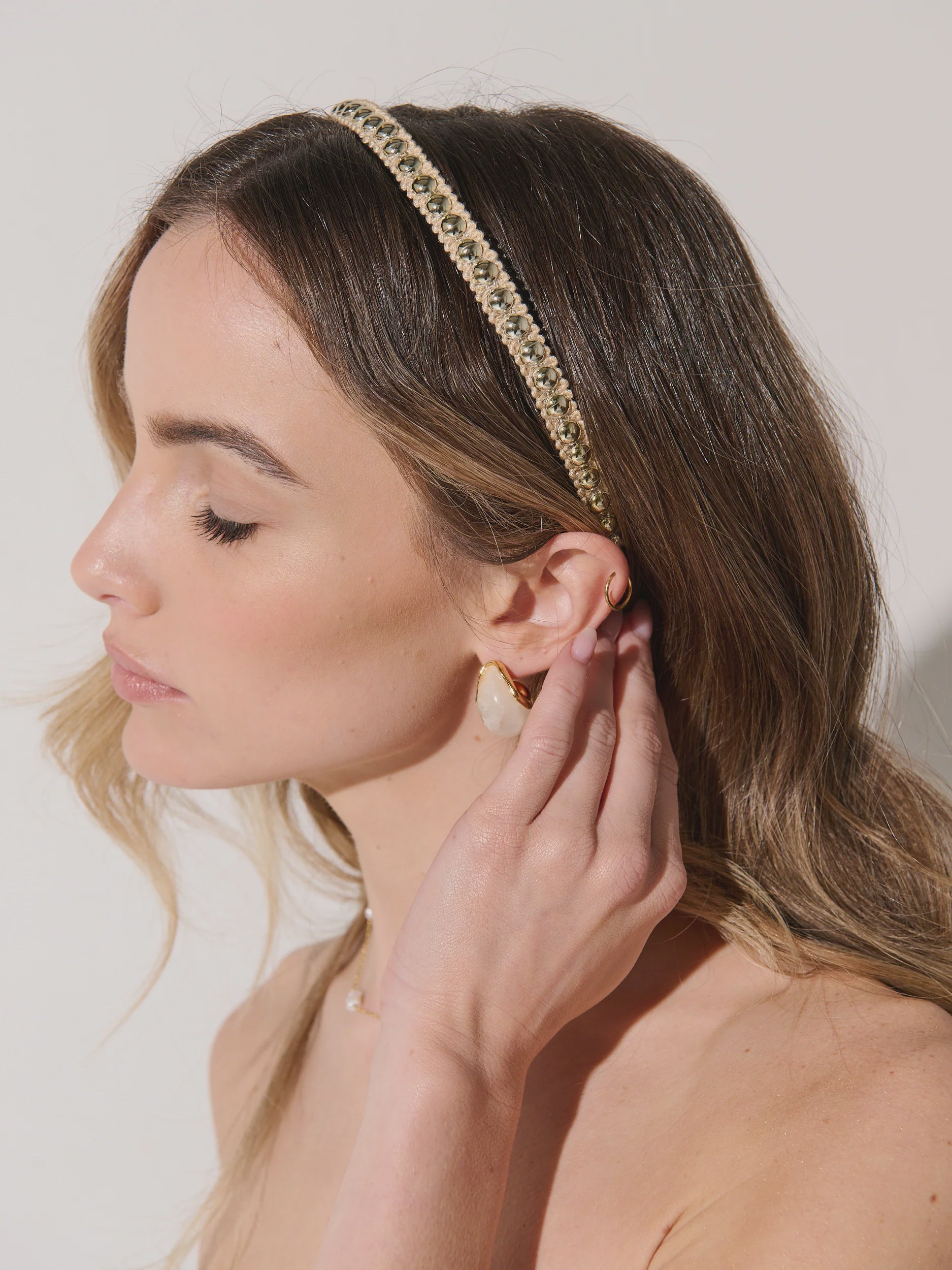 Elaine Skinny Stud Headband