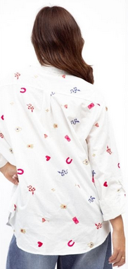 Icon Embroidered Blouse