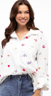 Icon Embroidered Blouse