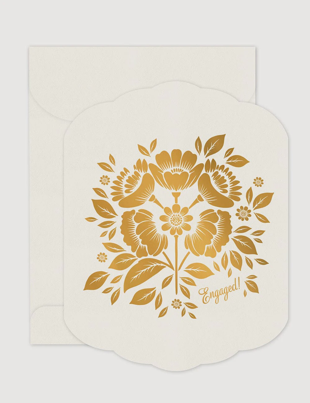 Engaged Scallop Greeting Card