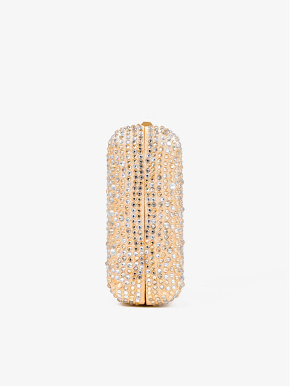 Enna Crystal Satin Clutch