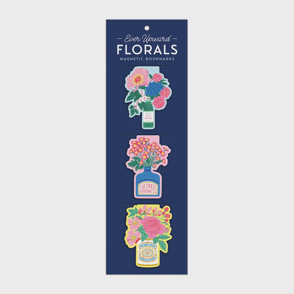 Ever Upward Florals Magnetic Bookmark - Set of 3