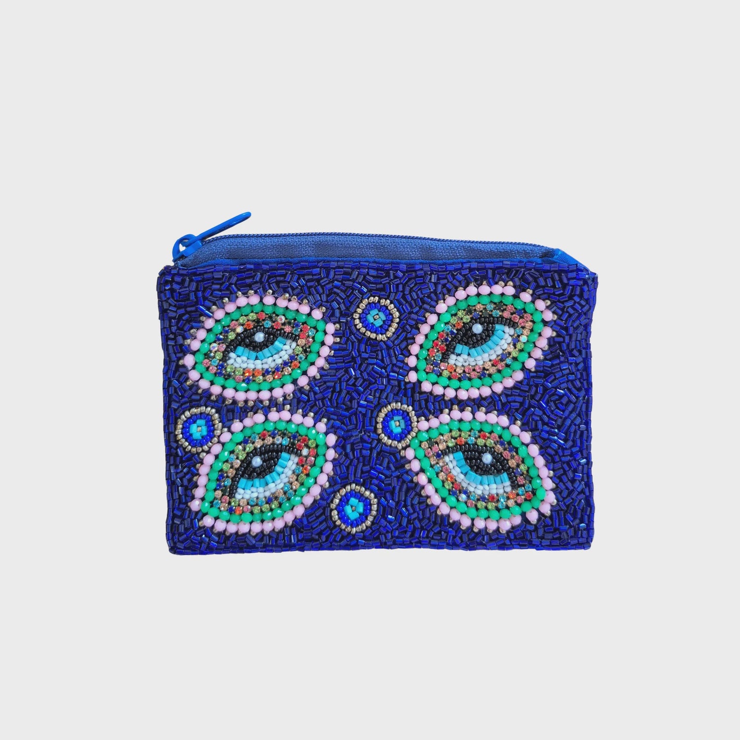 Evil Eye Beaded Pouch