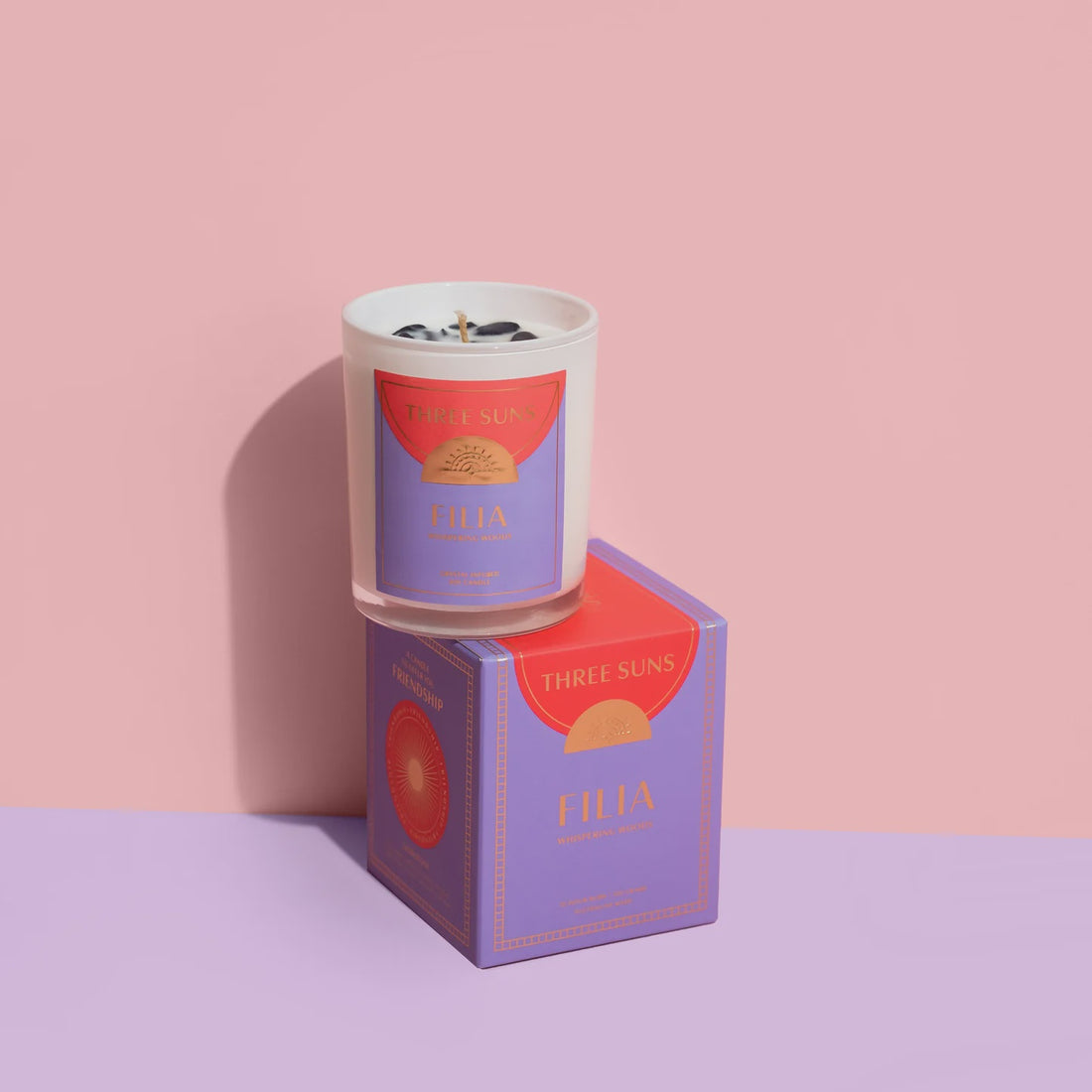 Three Suns Mini Crystal Candle - Filia