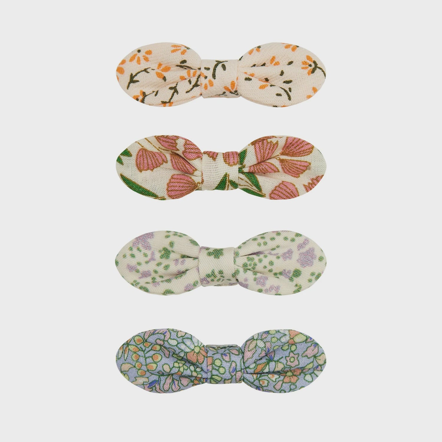 Flora Bow Clips - Set of 4