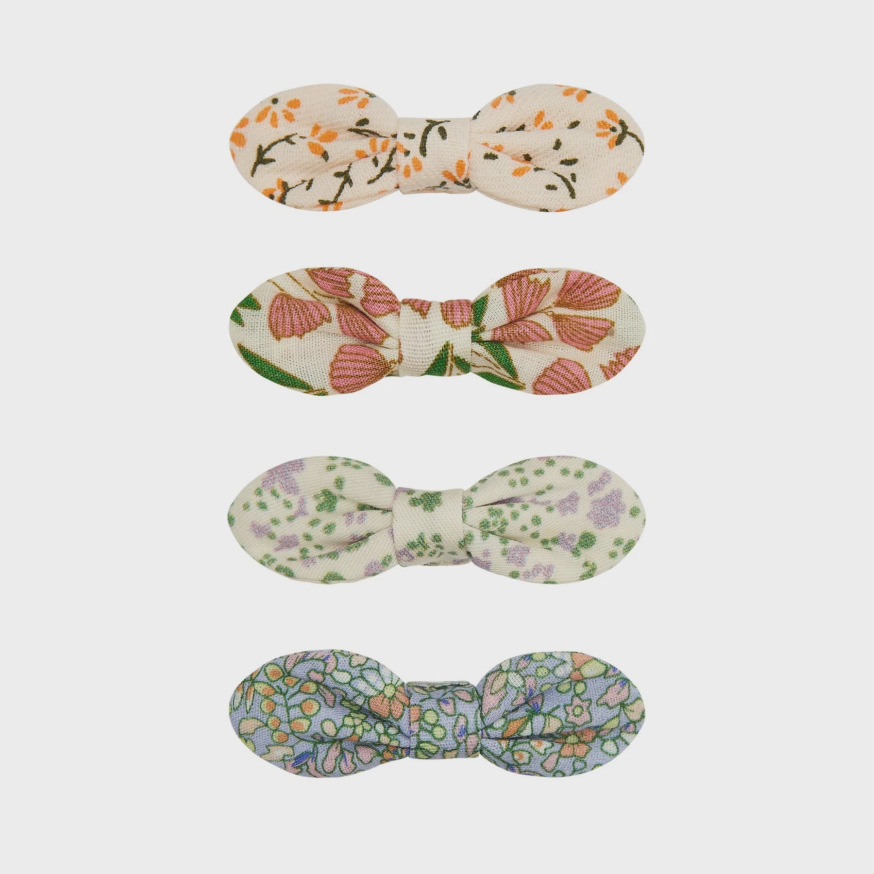 Flora Bow Clips - Set of 4
