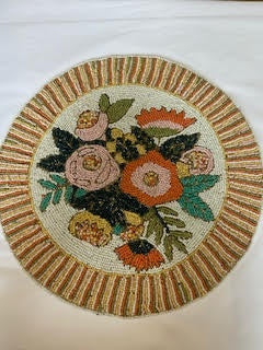 Flora Beaded Round Placemat