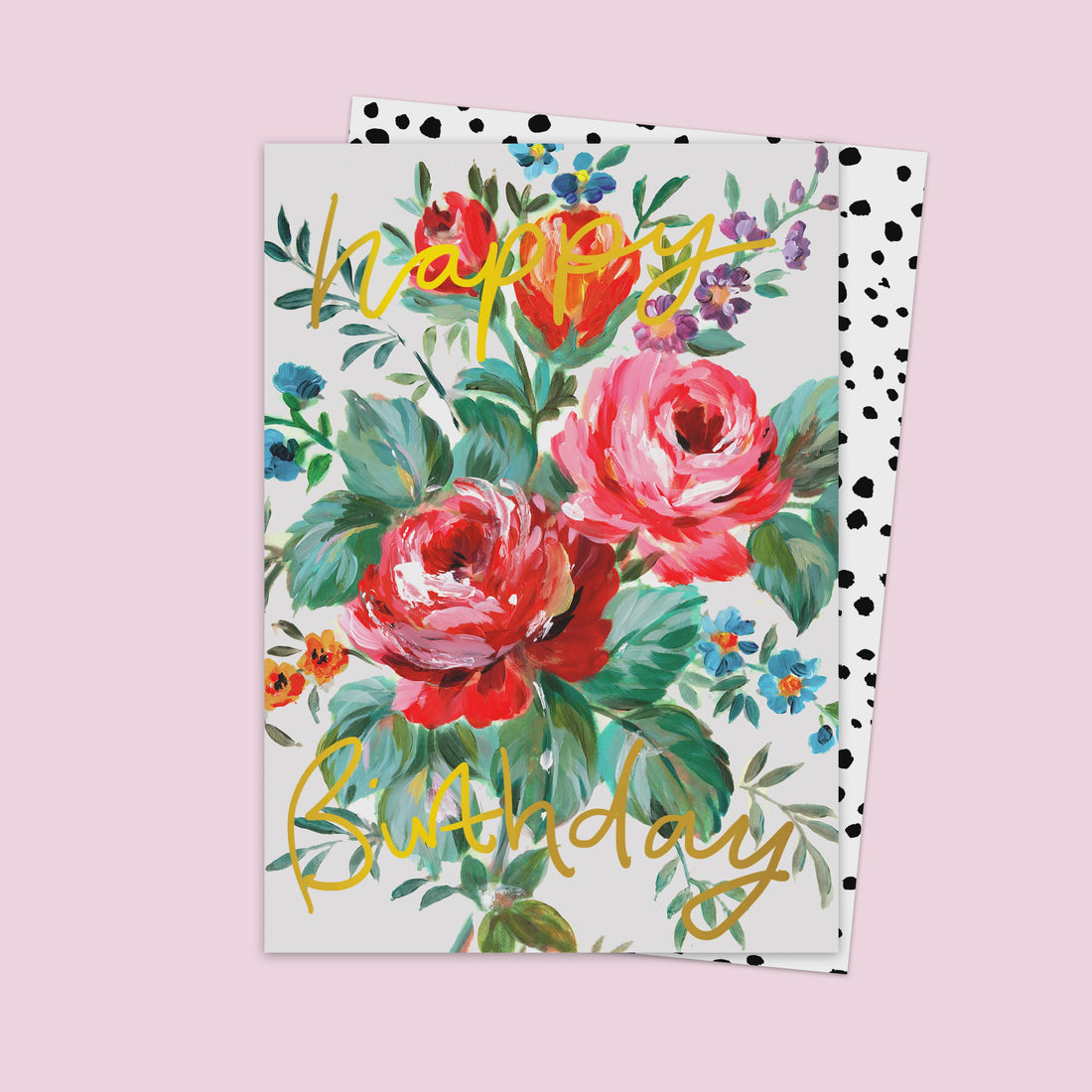 Flower Bunch Birthday Greeting Card