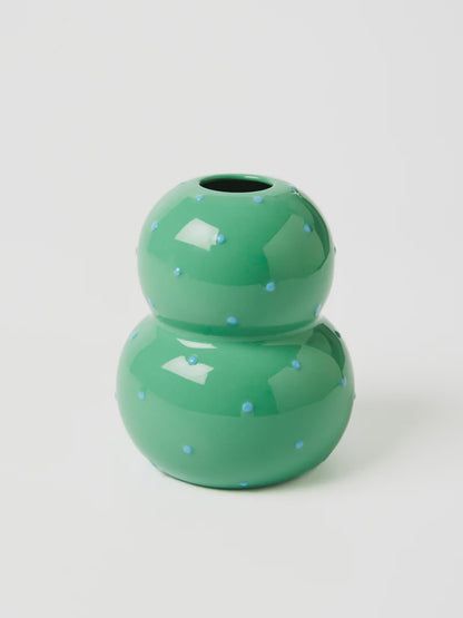 Fonda Green Blue Dotty Vase