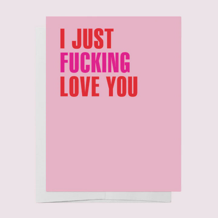 I Just Fucking Love You Greeting Card