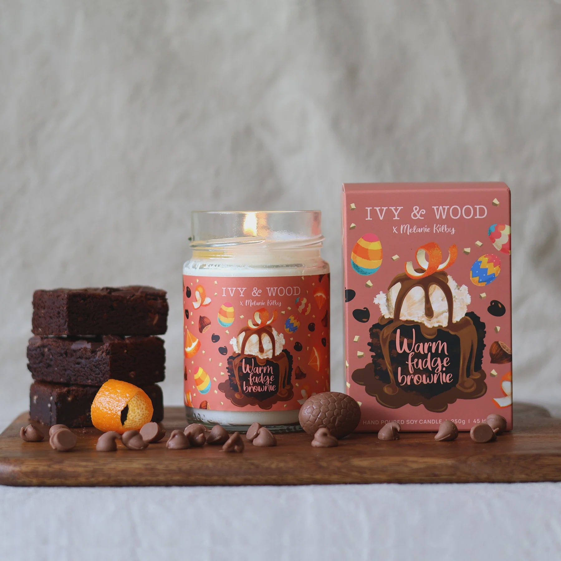 Warm Fudge Brownie Easter Candle