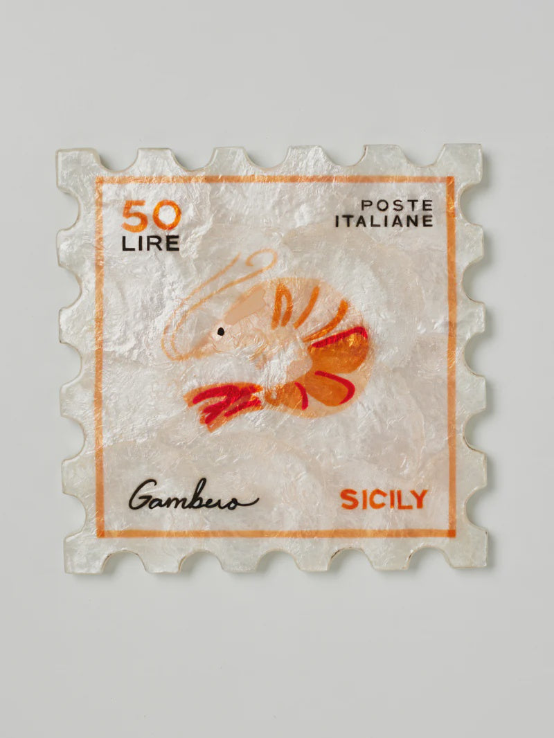 Gambero Stamp Tile Wall Art