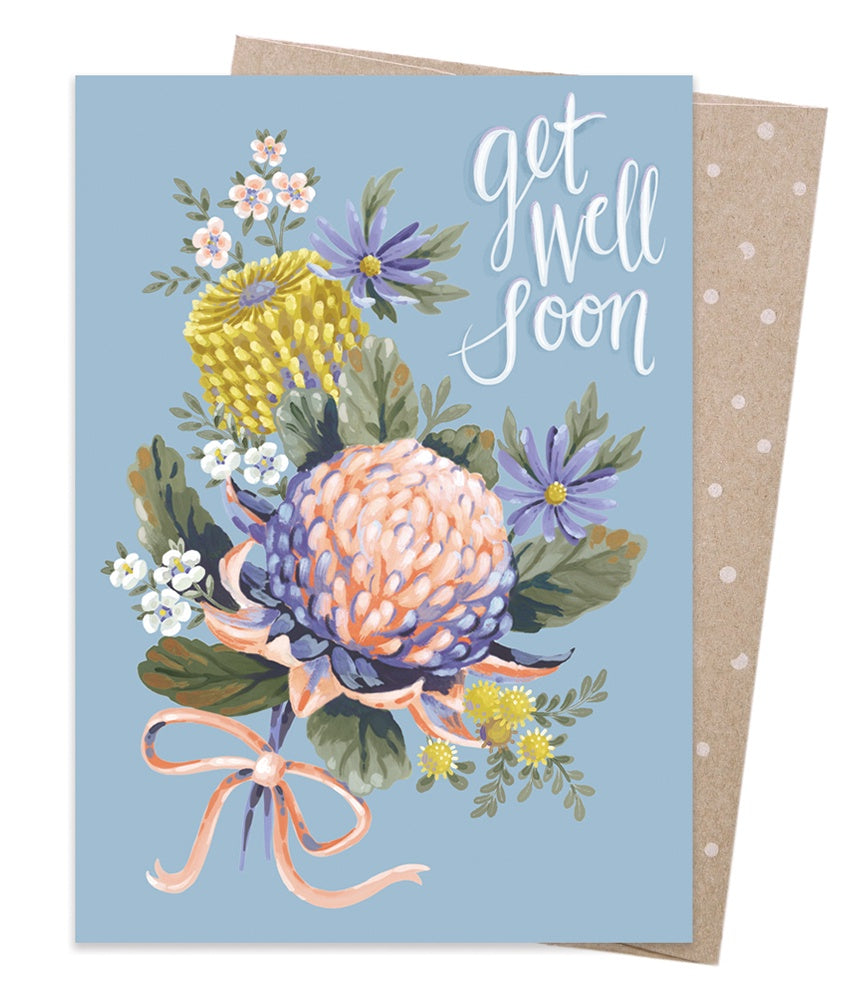 Earth Greetings Card - Get Well Posy