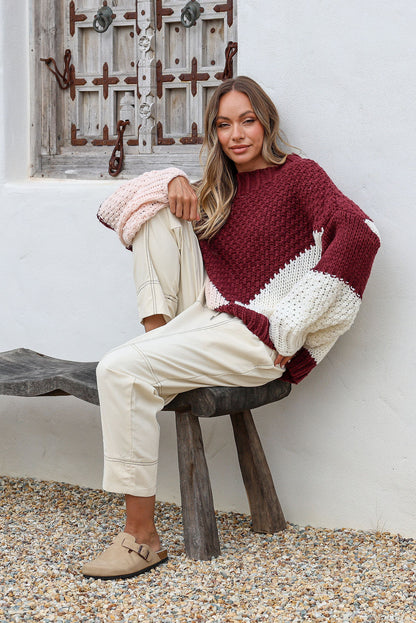 Getaway Knit - Cherry Ripe