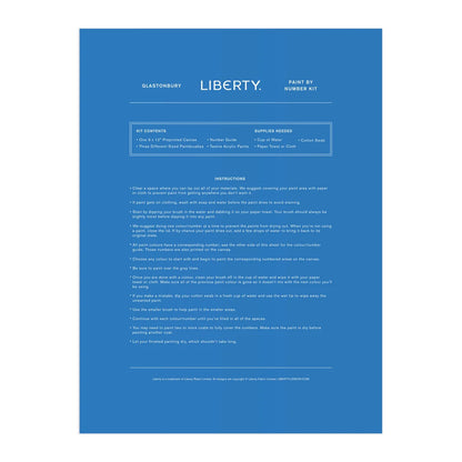 Liberty Glastonbury Paint By Numbers Kit