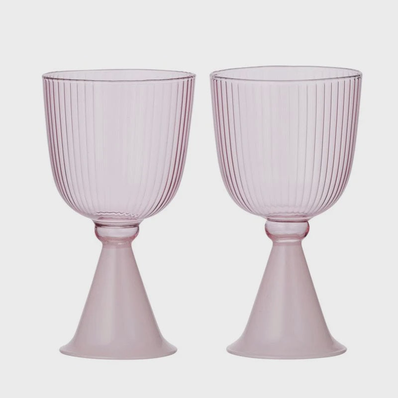 Glendale Wine Glasses - Set of 2 Rose