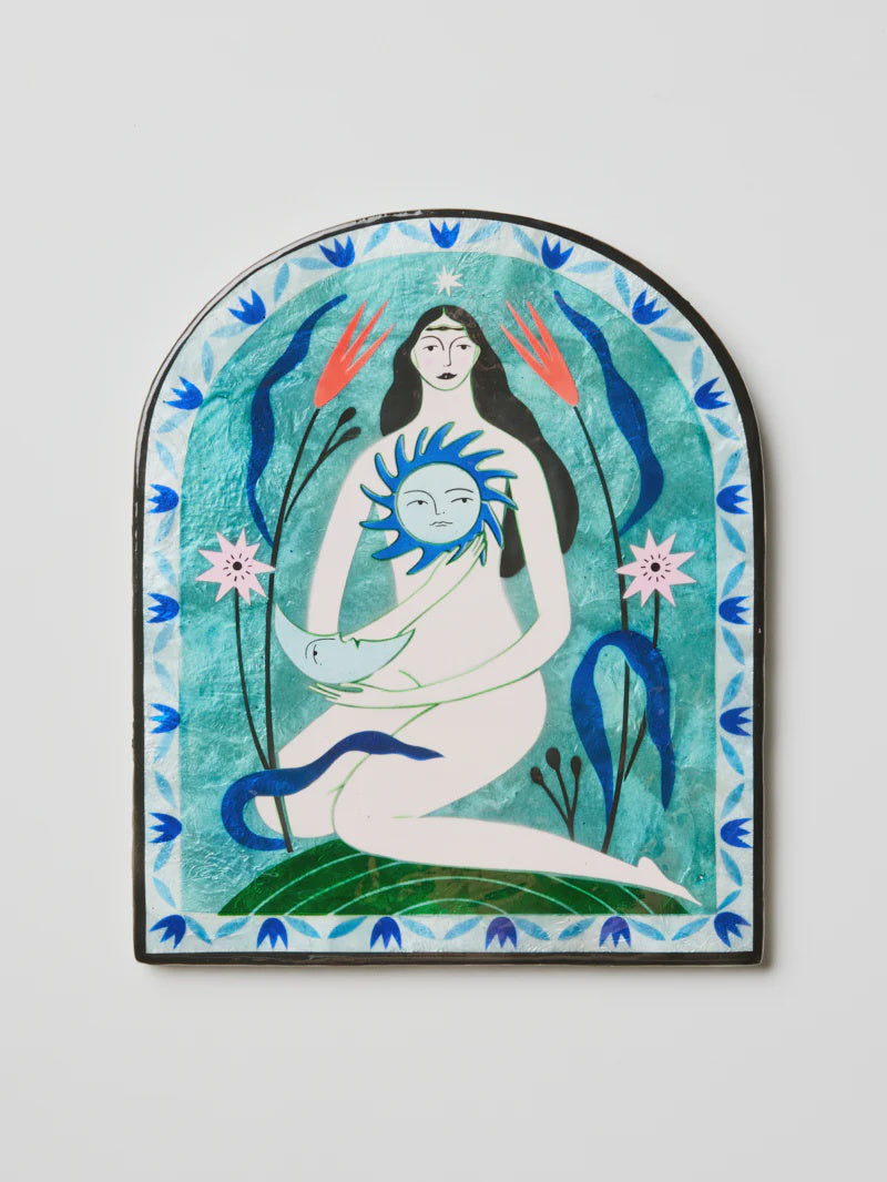 Fable Goddess Blue Arch Wall Art