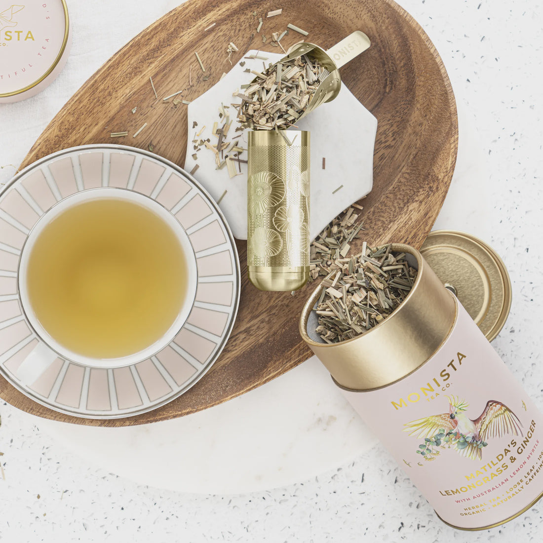 Monista Tea Co Stick Tea Infuser - Gold