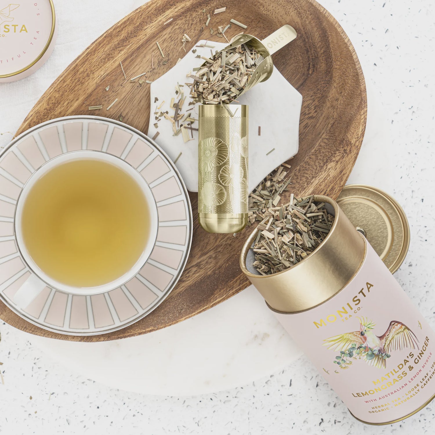 Monista Tea Co Stick Tea Infuser - Gold