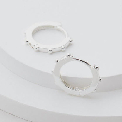 Granulated Huggie Earrings