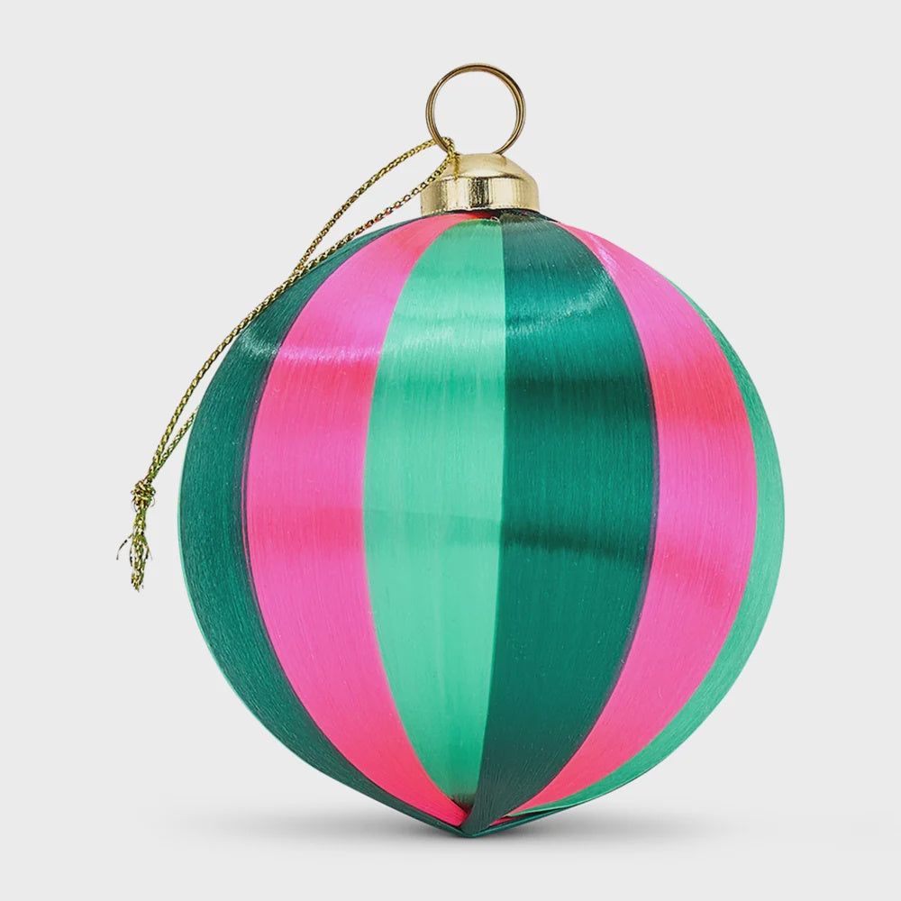 Christmas Baubles - Pink Green Combo