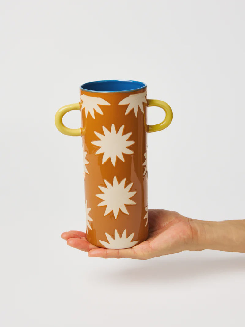 Griffe Tall Vase - Mustard Star