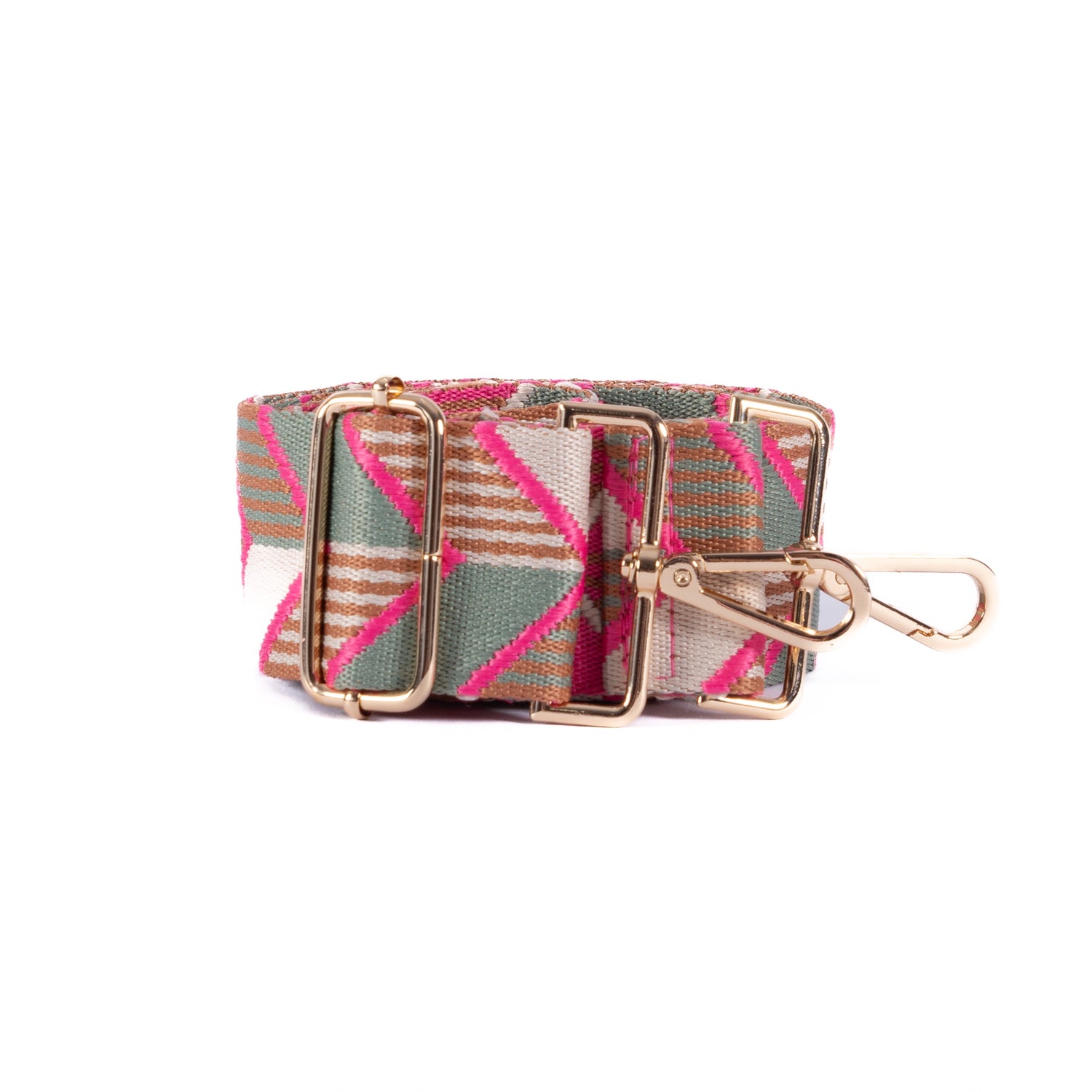 Guitar Strap - Pink &amp; Green Arrows