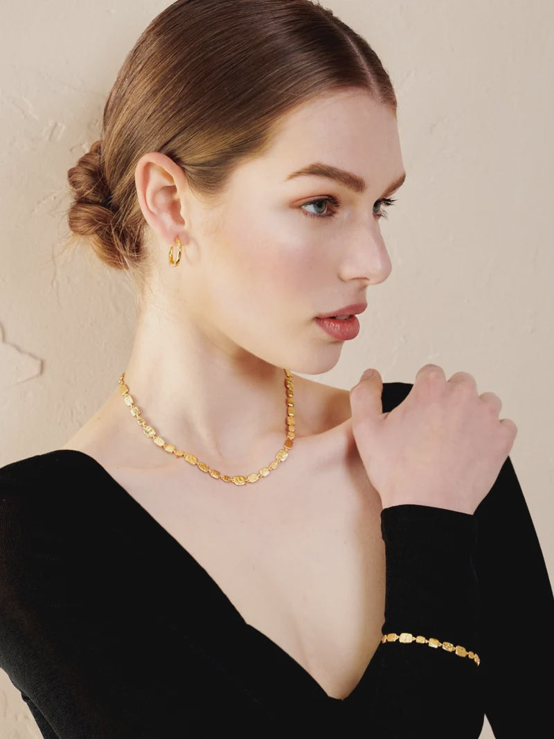 Hammered Plate Necklace