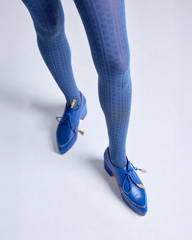Haptic Organic Cotton Tights - Blue