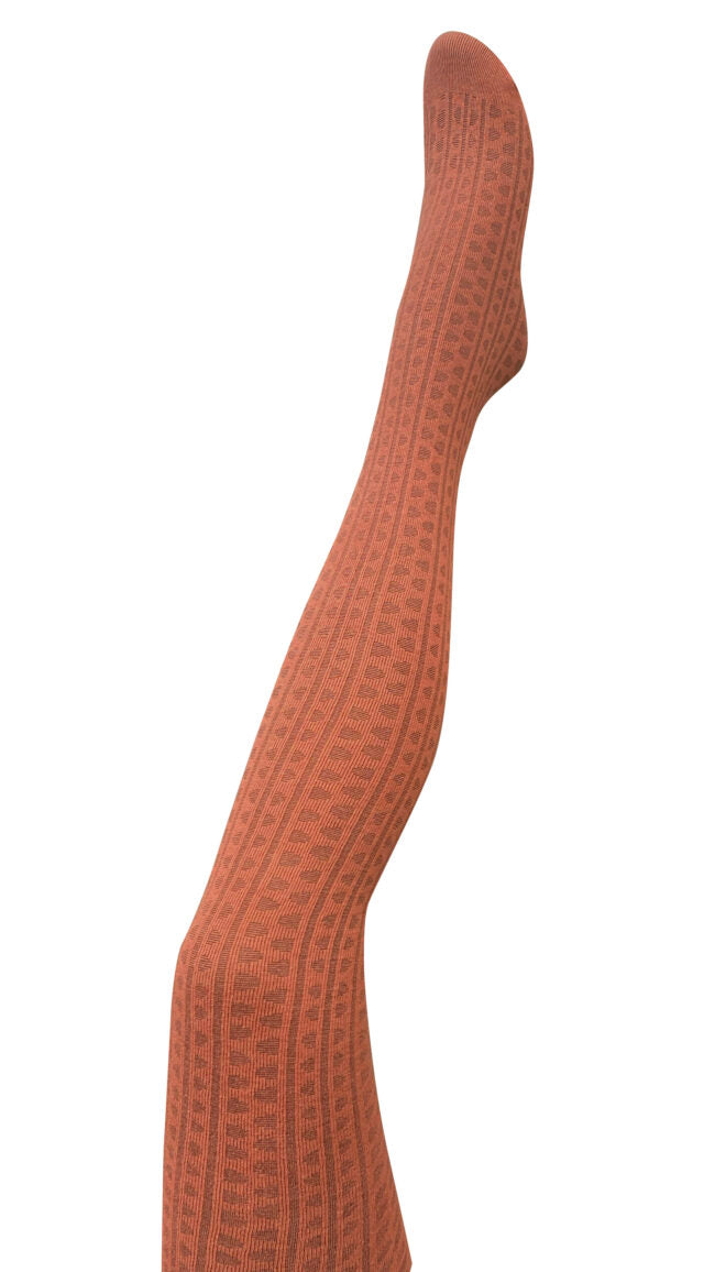 Haptic Organic Cotton Tights - Terracotta