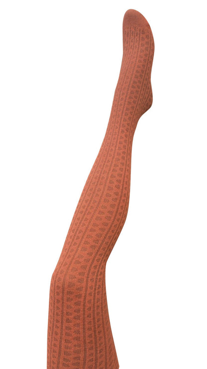 Haptic Organic Cotton Tights - Terracotta