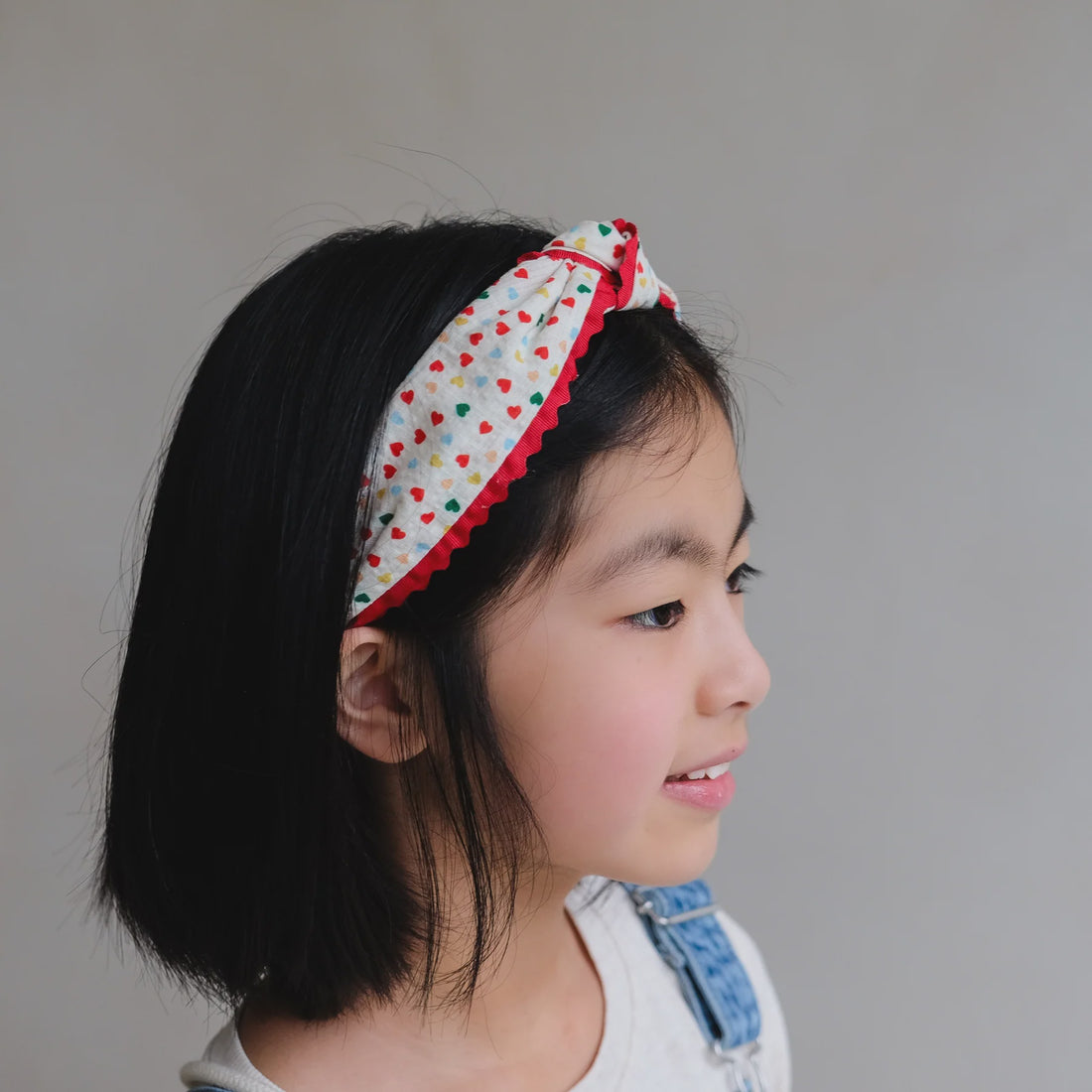 Heart Print Knotted Headband