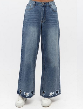 Embellished Heart Jean
