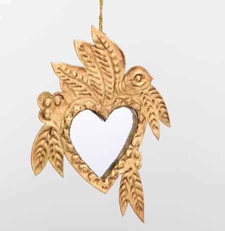 Heart Mirror Christmas Decoration