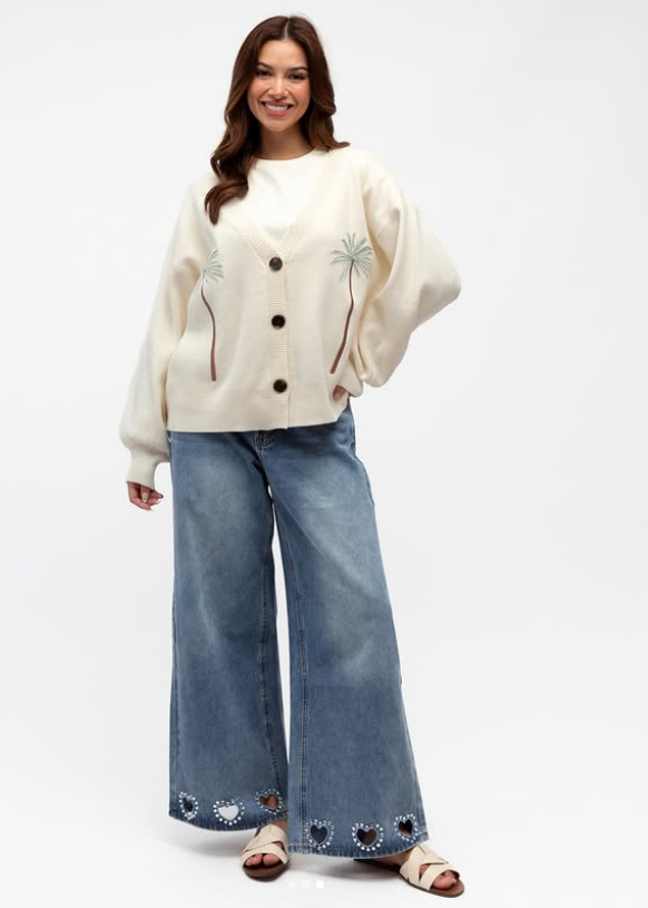 Embellished Heart Jean