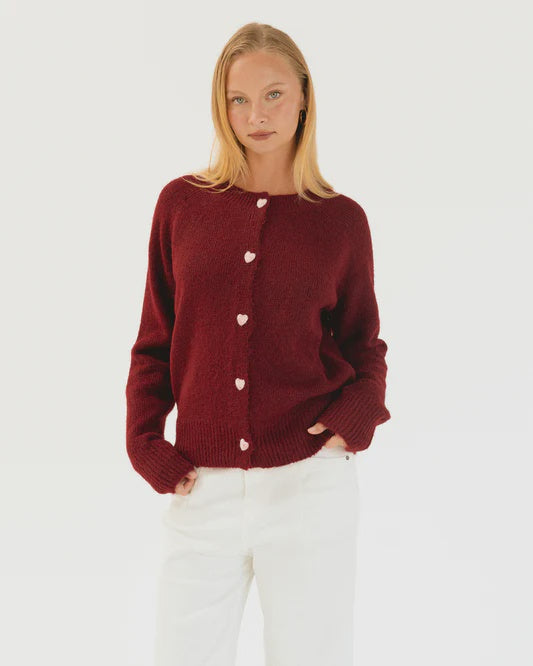 Hearted Knit Cardigan