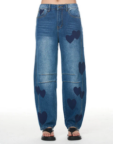 Hearts Denim Pants