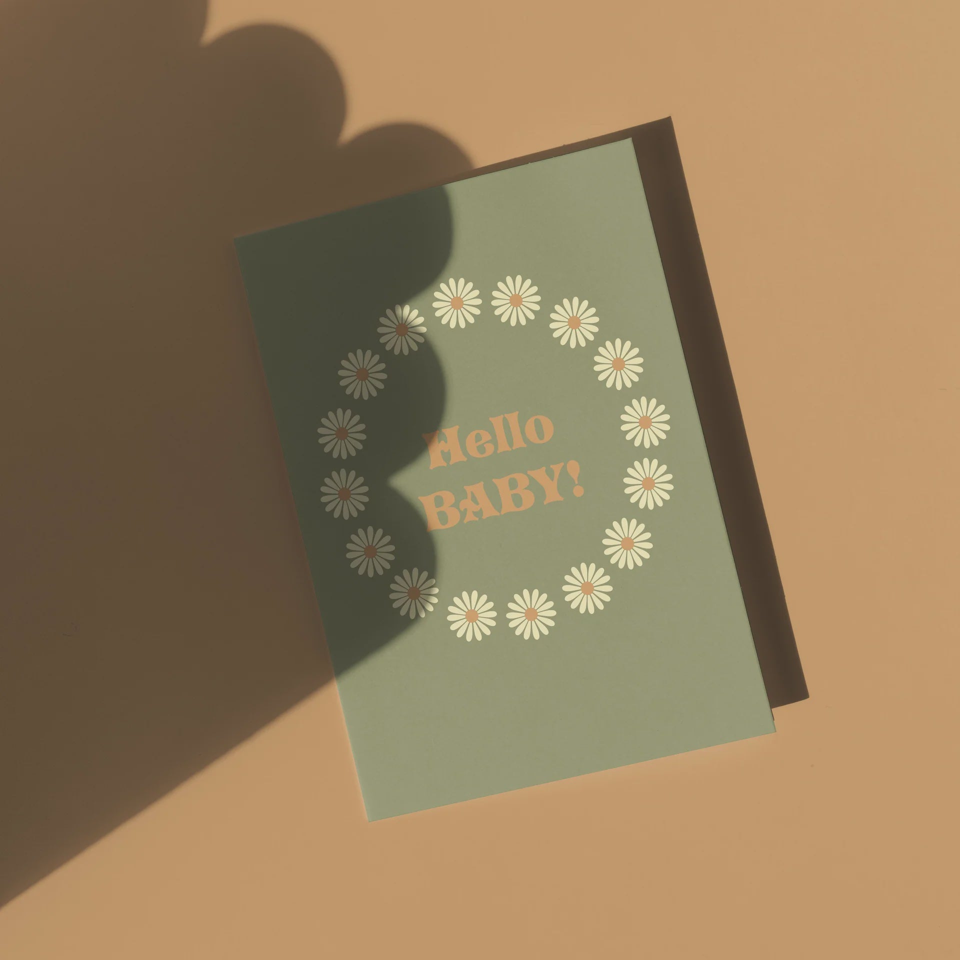 Hello Baby Daisy Greeting Card