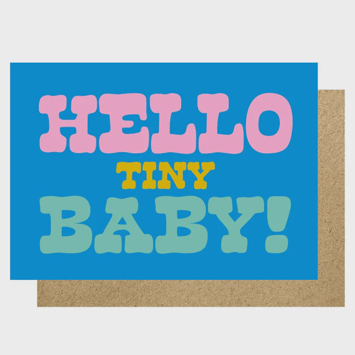 Hello Tiny Baby Greeting Card