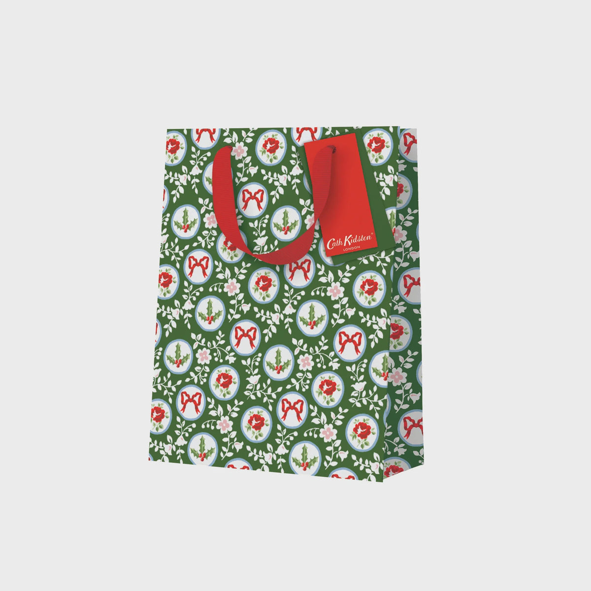 Cath Kidston Gift Bag - Holly &amp; Roses Medium