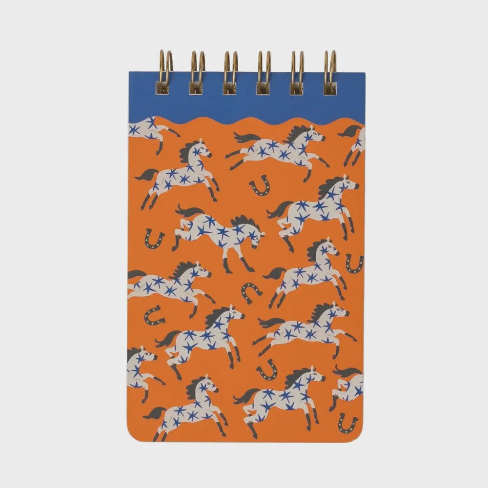 Horses Twin Wire Notepad
