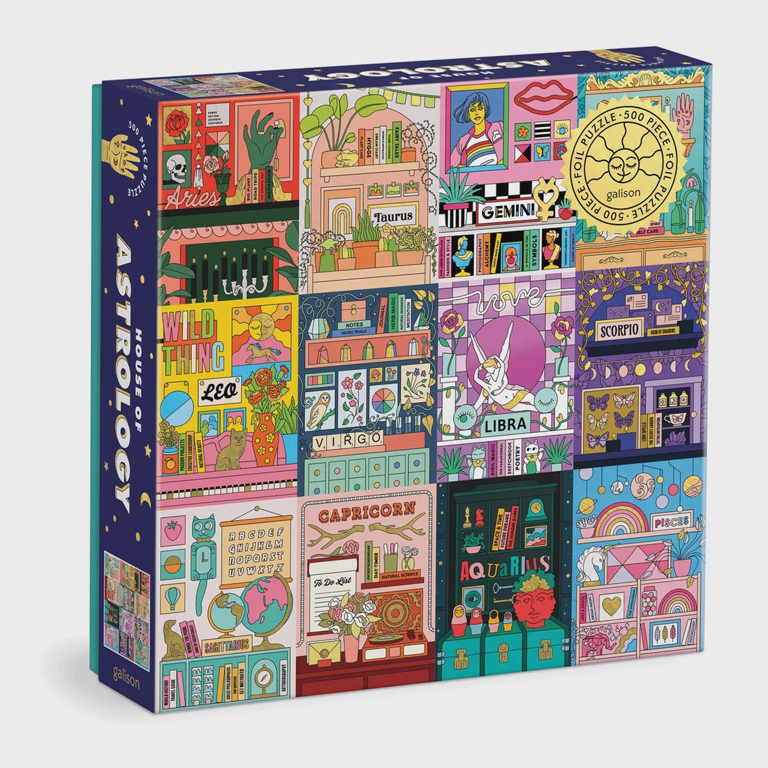 House Of Astrology Foil Puzzle 500 Pieces