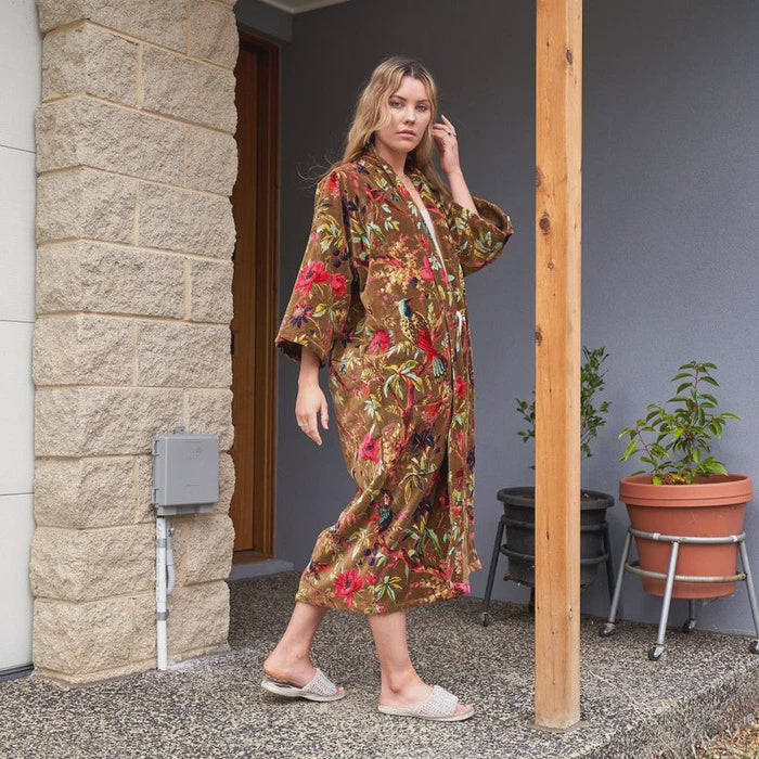 Velveteen Dreams Velvet Kimono Robe