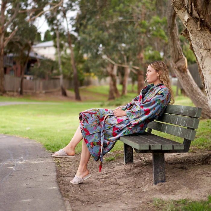 Enchanting Reverie Velvet Kimono Robe