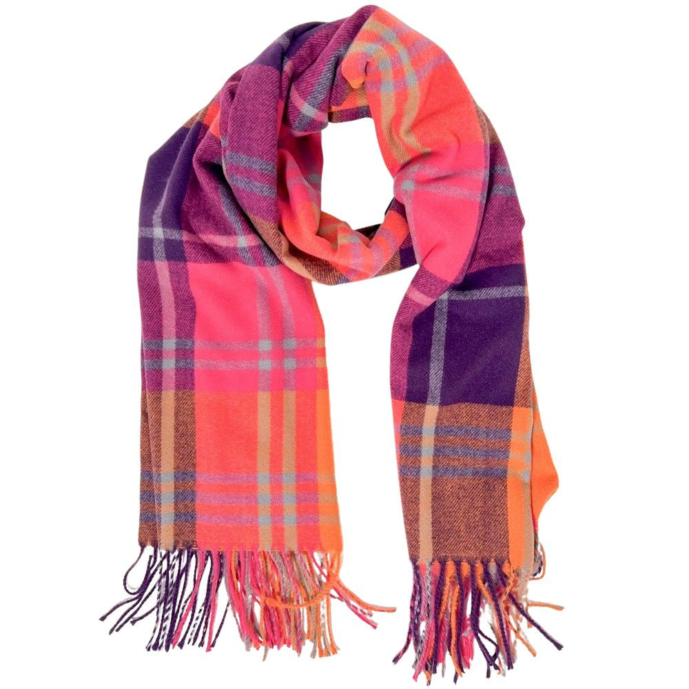 Indra Scarf Pink &amp; Purple