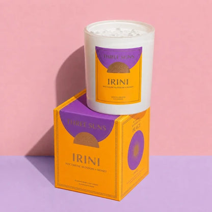 IRINI - Peace | Nectarine Blossom + Honey Crystal Candle