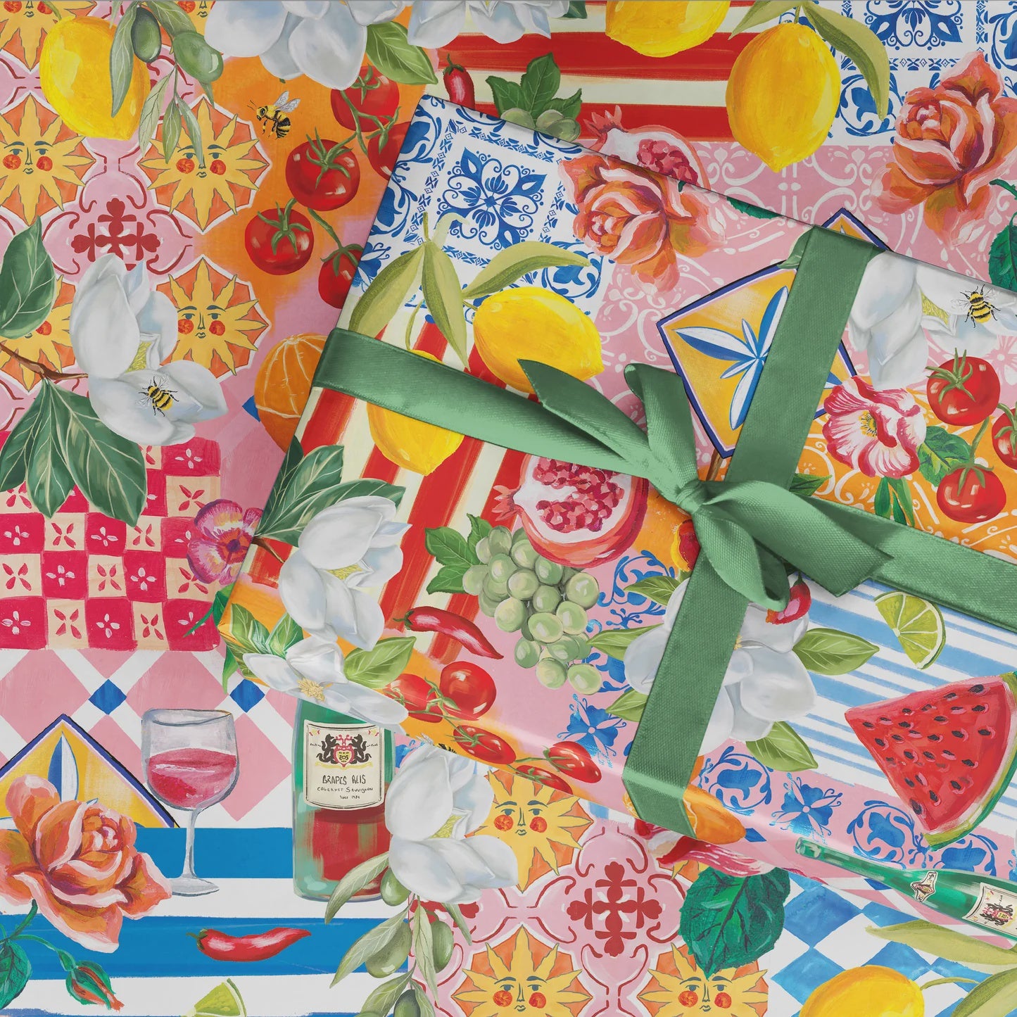 Flat Wrapping Paper - Italian Summer