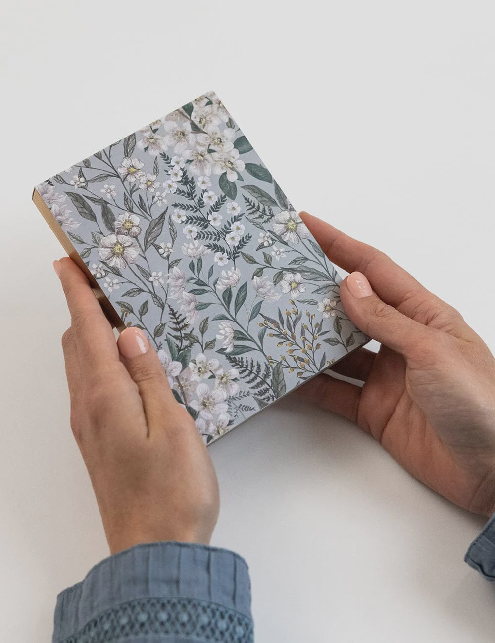 Mini Jotter Notepad - Ivory Garden